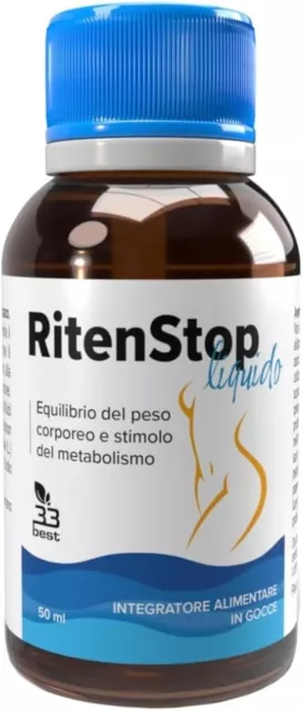 RitenStop Integratore Per Dimagrire Brucia Grassi Drenaggio Liquidi Corporei