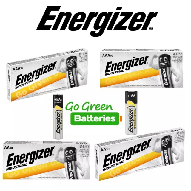 Energizer AA AAA Industrial Alkaline Batteries 1.5V LR03, MN2400, LR6, MN1500