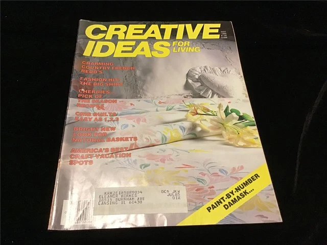 CREATIVE IDEAS FOR Living Magazine May 1985 Crib Quilts, Cherry Recipes ...