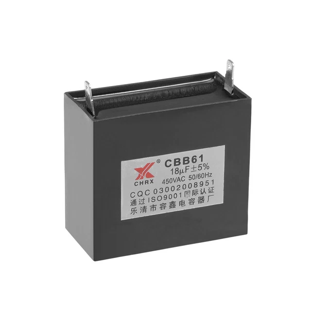 CBB61 450V AC 15uF Unique Insert Métallisé Polypropylene Film