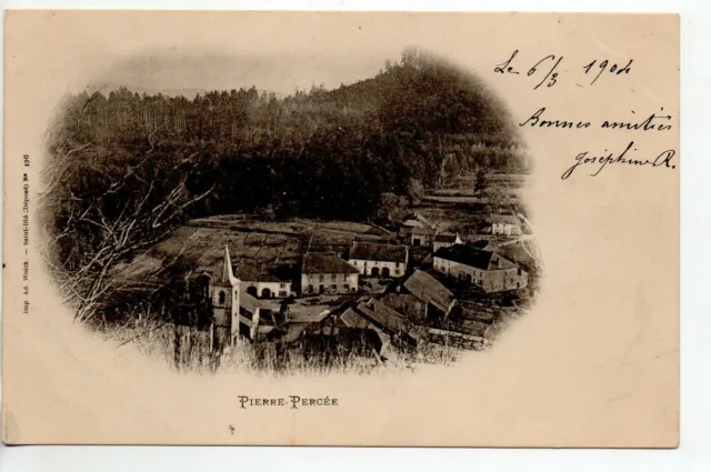 PIERRE PERCEE Vallée de Celles - Meurthe et Moselle - CPA 54 - carte nuage 1900