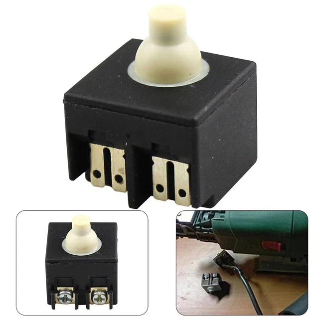 Interrupteur Bouton Poussoir Pour Meuleuse D’angle Et Polisseuse – SW0026, 250V 5A, Robuste Et Facile à Installer | Pièce De Rechange Outillage électrique