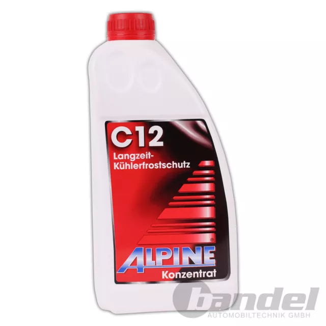 ALPINE Antigel C12 Concentré Rouge 1,5L / Antigel Convient pour VW G12