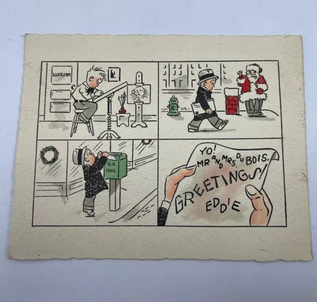 Christmas Seasons Greetings Melville Comic Strip Greeting Card