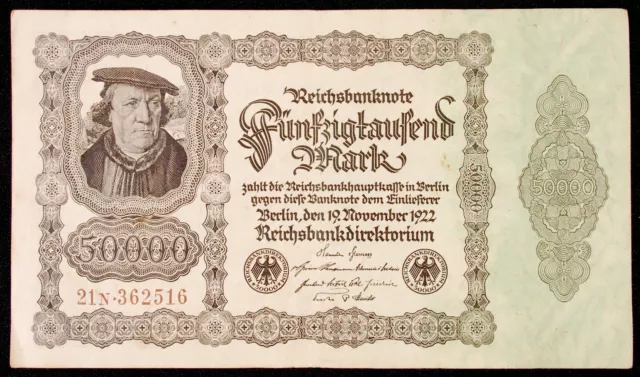 Germany 50000 Mark 19-Nov 1922 P-79 (GLIB-002D)