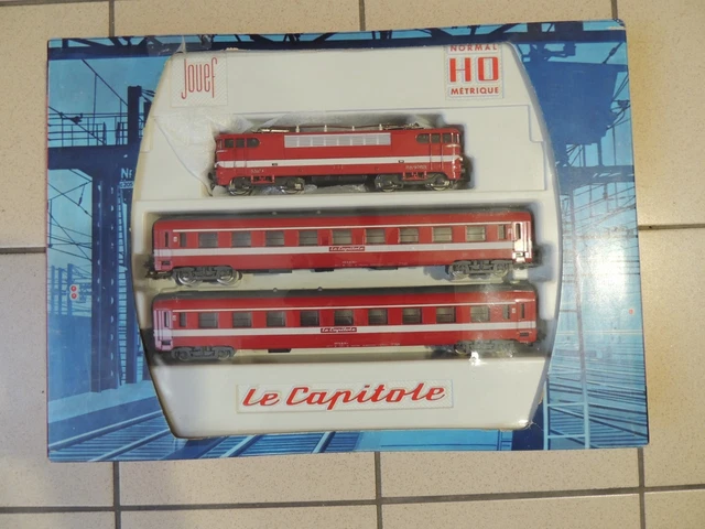 Jouef - 1 Ere Génération - Coffret Paris Rome  Loco Mécanique  Ref 551 Et Accessoires