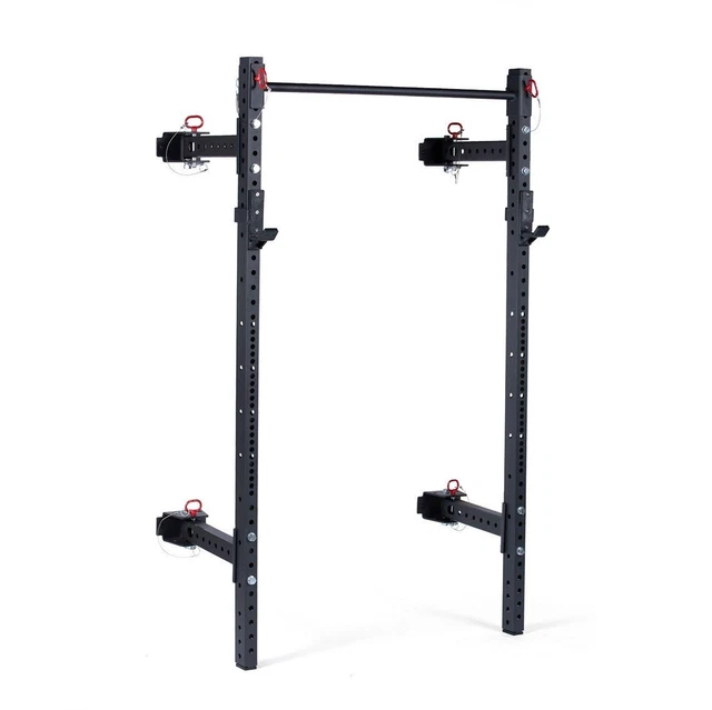 TITAN FITNESS T3 Series 82inch Wall Mounted Folding Power Rack, Space