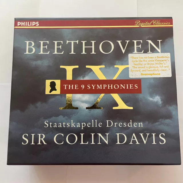 Beethoven : The 9 Symphonies - Sir Colin Davis (6 x CD Set, 1995)