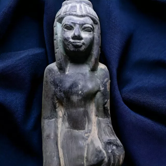 Rare stone Pharaoh King Ramses Statue Authentic Ancient Egyptian Artifact BC