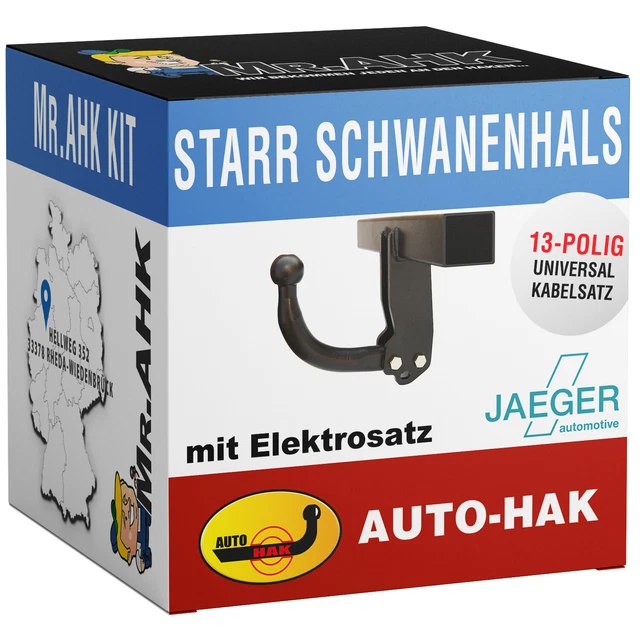 AutoHak Anhängerkupplung für Chevrolet Aveo Limousine 06-11 starr 13pol E-Satz