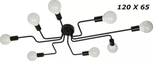 Lampara Techo Loft Led Brazos - Bombillas Led 7W Incluidas