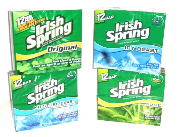 Irish Spring Soap Original , Aloe , Icy Blast , Moisture Blast * SPECIAL PRICE