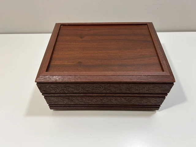 Western Electric DECO-TEL Executive  Rotary TELEPHONE IN Faux Wood Box Vintage