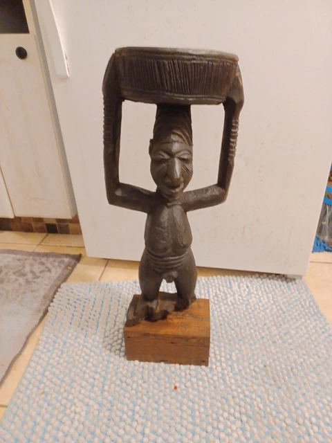 African Tribal Art,  Luba stool from DRC (Congo).