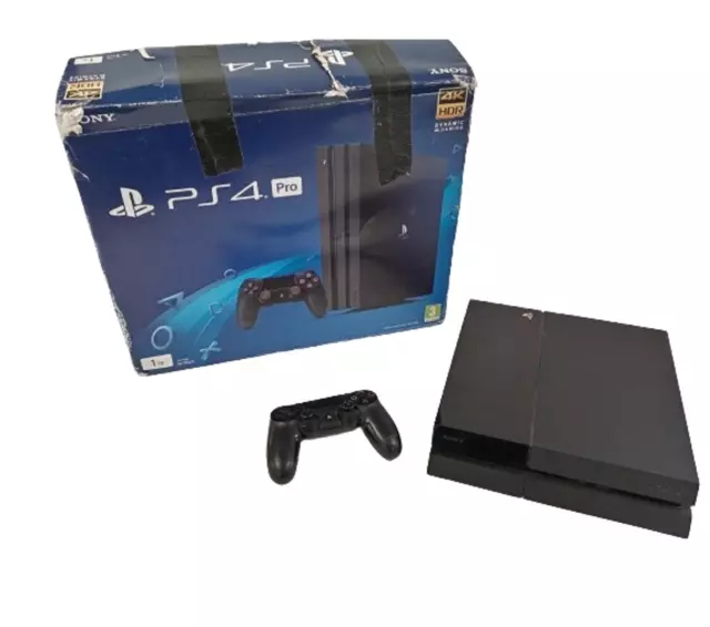 SONY PlayStation 4 Video Game Console Black Controller PS4 Boxed Working