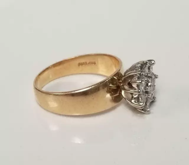 2.30 Ct Round Cut Lab-Created Diamond Engagement Ring 14K Yellow Gold Finish .