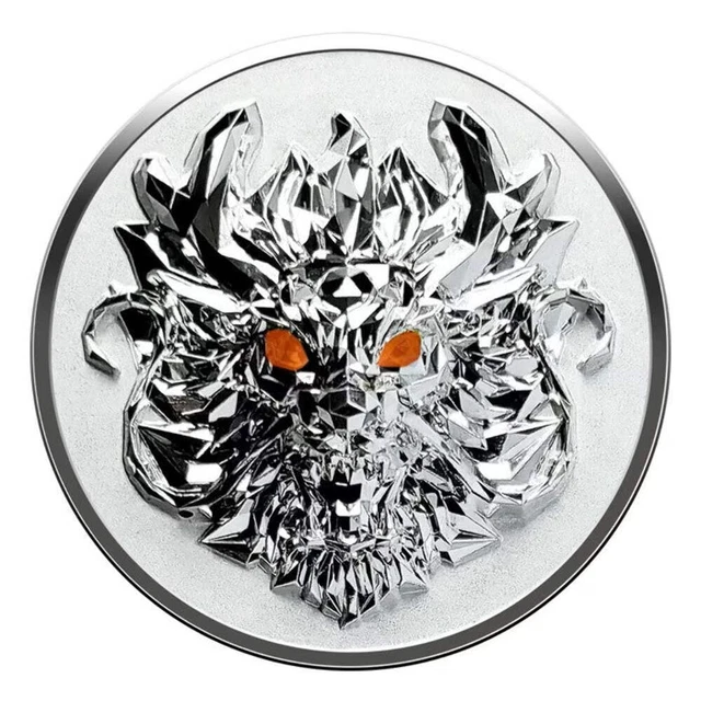 2024 1 OZ Fiji Year of the Dragon .999 3D Ultra High Relief Antique