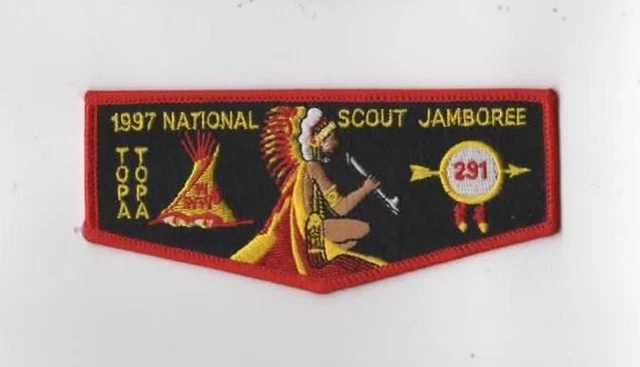 Topa-Topa 291 1997 National Scout Jamboree Flap RED Bdr. Ventura County [MK-5727