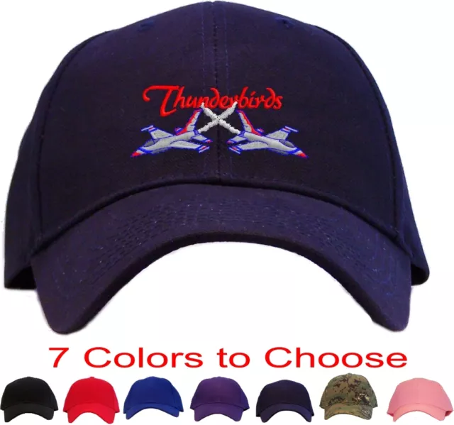 Thunderbirds Embroidered Baseball Cap - Available in 6 Colors - Hat usaf