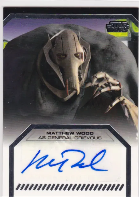 Matthew Legno Autografo Star Wars Autografata The Clone Warsthe Rock
