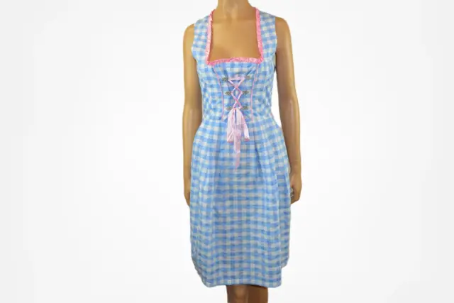 Plaid Dirndl dress apron Size M