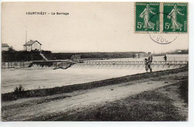 COURTHIEZY - Marne - CPA 51 - le barrage