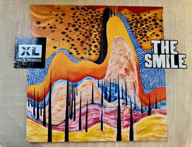 The Smile promotional print and stickers for the Wall Of Eyes album Radiohead