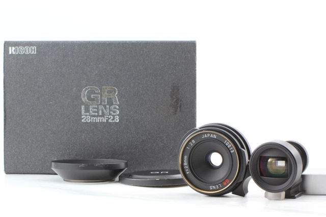RARE! BLACK【Optics Mint】 Ricoh GR Lens 28mm f2.8 Leica L39 LTM Finder Japan #604