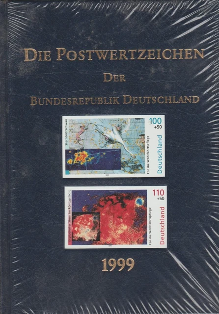 Jahrbuch 1999 Deutsche Bundespost komplett Postfrisch mit Blöcken (OVP)