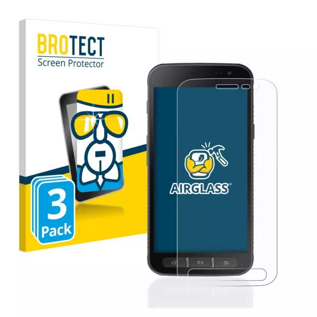 3x BROTECT Panzerglasfolie für Samsung Galaxy Xcover 4 / 4s Schutz Glas Folie