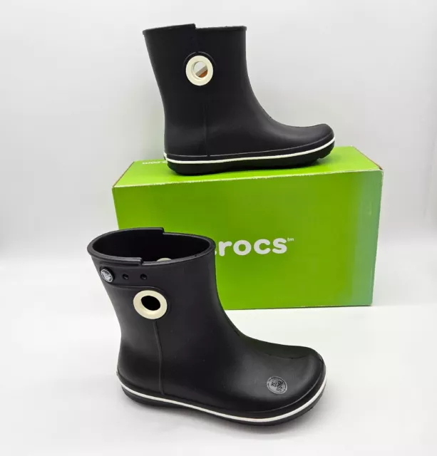 CROCS Jaunt Shorty Boot Women's size 4 Black Short Waterproof Rainboots Rain NEW