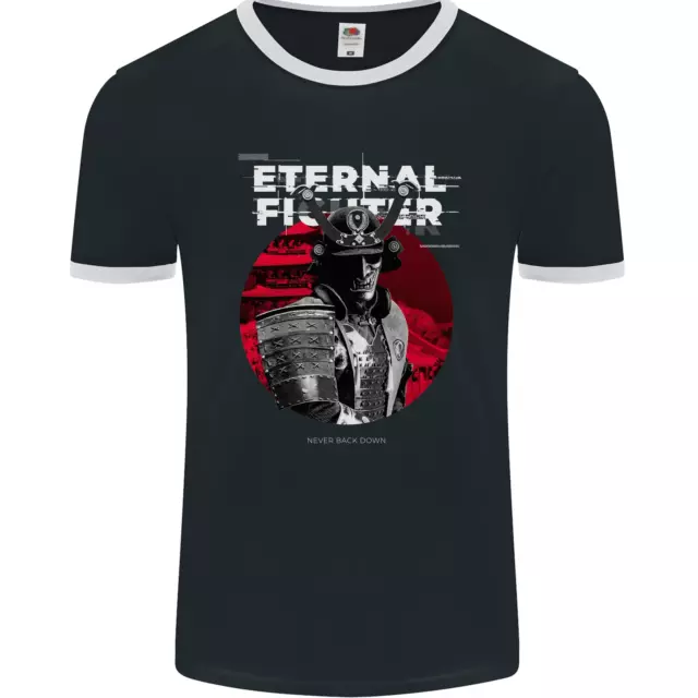 T-shirt da uomo Samurai Fighter Skull MMA arti marziali miste fotol