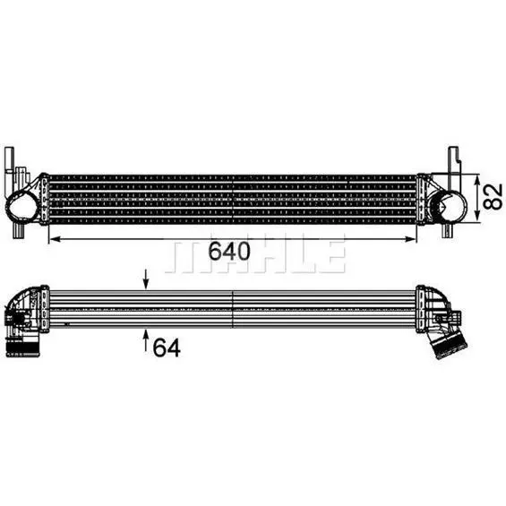 MAHLE CI 165 000P Ladeluftkühler für SKODA SEAT VW AUDI