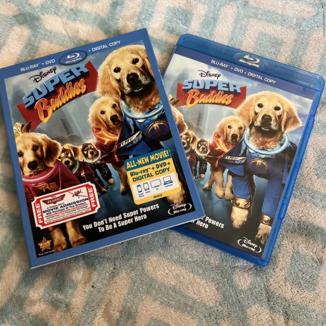 Super Buddies (Blu-ray/DVD, 2013, 2-Disc Set) - VG** W~ SLIPCOVER !