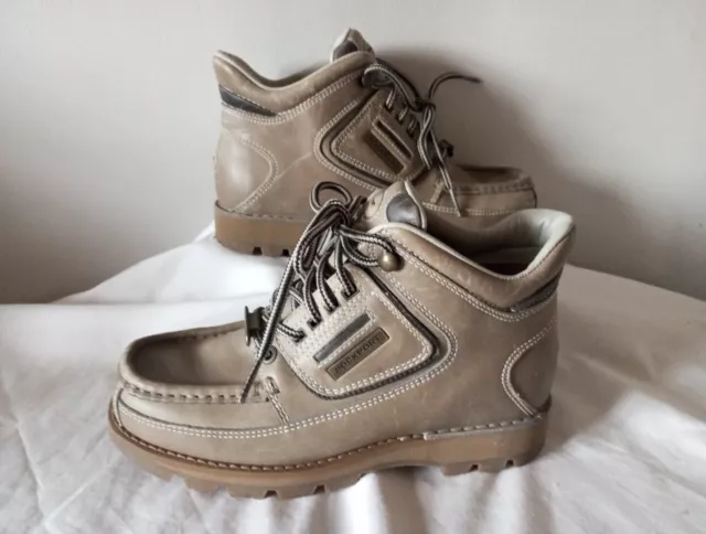 ROCKPORT XCS LADIES STONE Col Walking Hiking Vintage Leather Boots. UK 4 W 24.99 PicClick UK