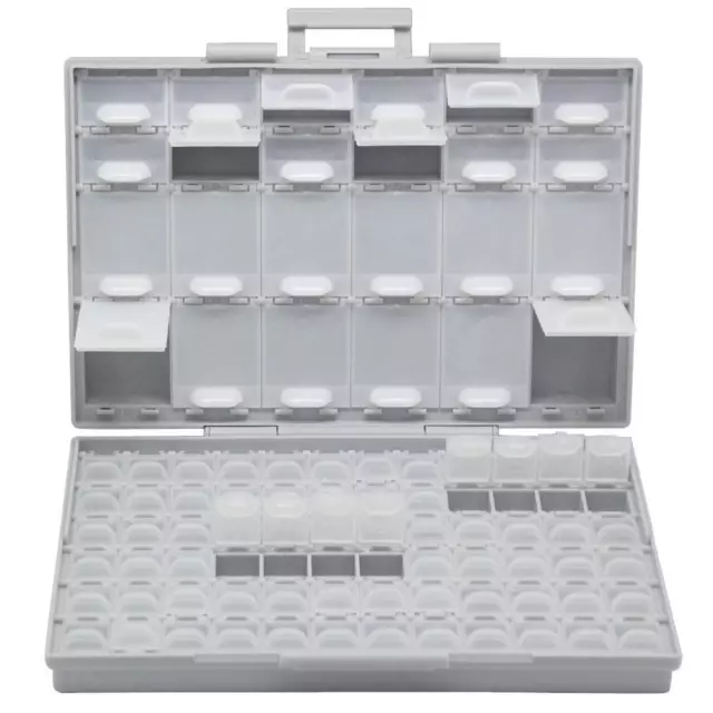 Aidetek BOXALL96 96 lids enclosure SMD SMT parts Organizer Surface Mount Box Lab