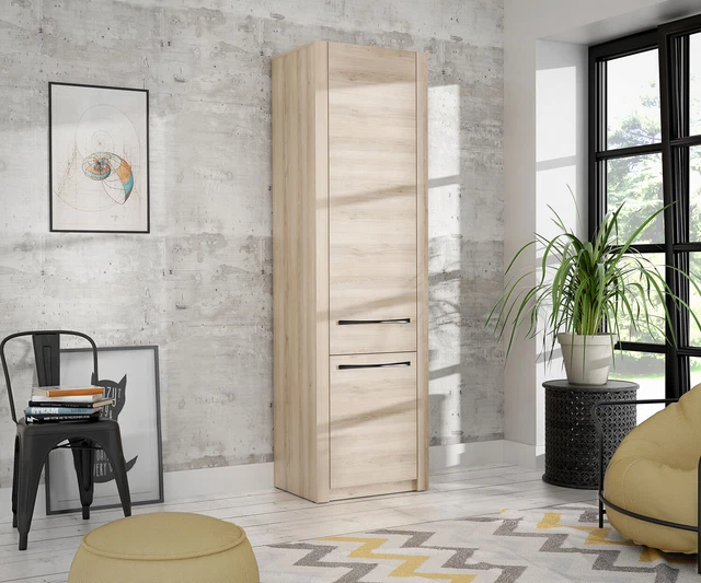 Armadio portaoggetti armadio multiuso 57 cm prugne Comano moderno