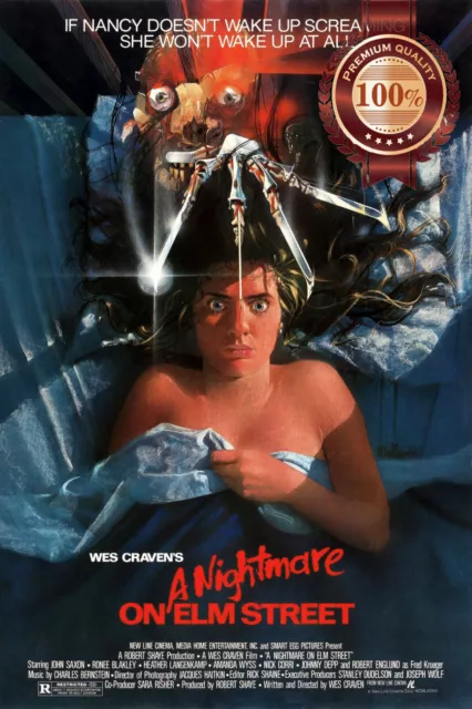 A NIGHTMARE ON ELM STREET 1984 80s ORIGINAL MOVIE FILM ART PRINT PREMIUM POSTER