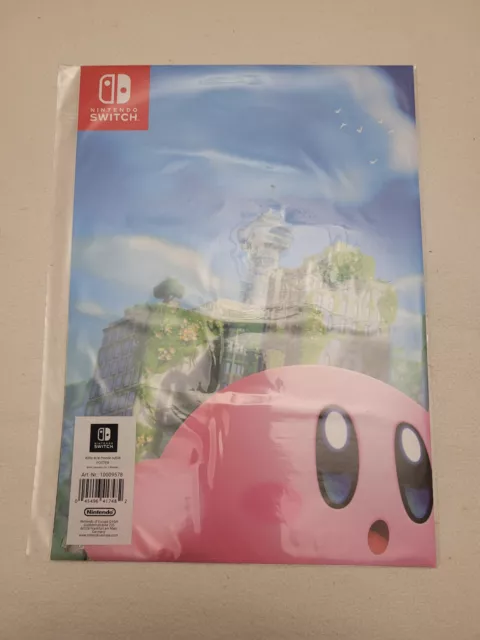 Poster collector Kirby et le monde oublié  - Neuf sous blister - Nintendo Switch
