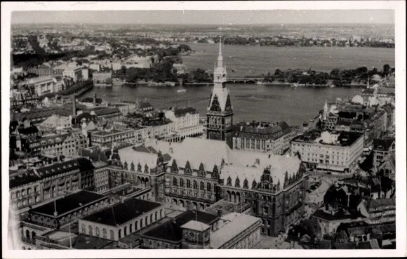 Ak Hamburg, Panoramablick vom St. Catharinenkirchturm nach Norden - 2156009