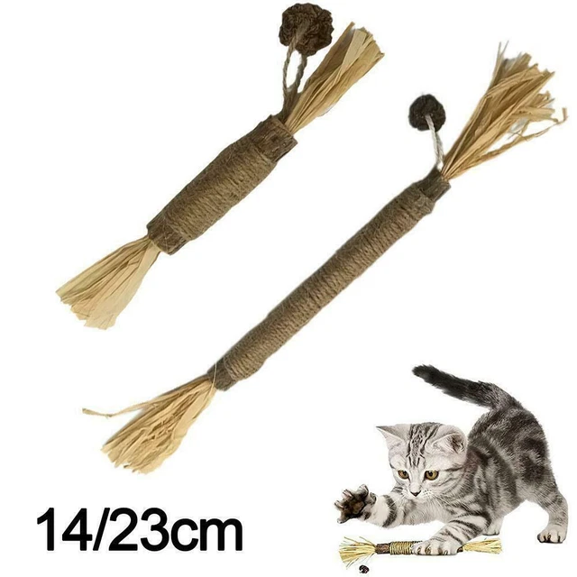 Catnip Toys Cat Wand Silvervine Sticks Cat Toys For Indoor Cats Toy Chew R8Y7