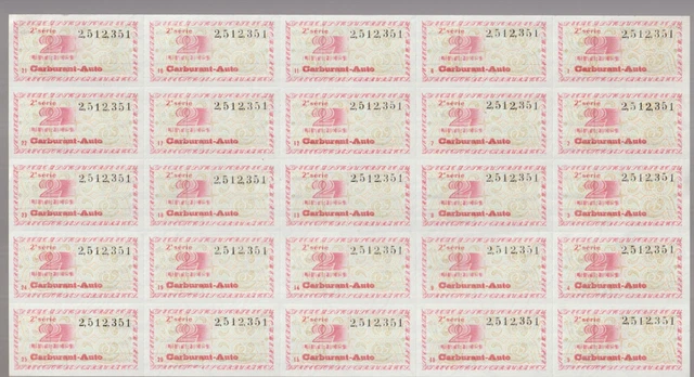 France Cinderellas Fiscal Billets Ration Carburant Auto Ministere 1949-59 NR 10