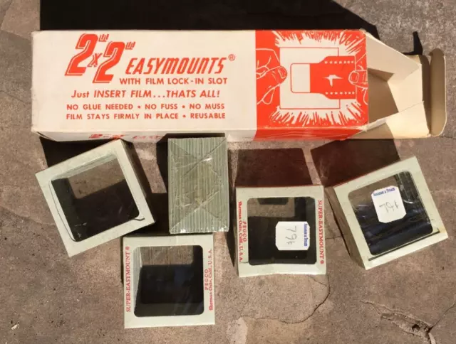 PEGCO EasyMount Slide Projector Film Cardboard Frame Mount 2 1/4”x 2 1/4” 3