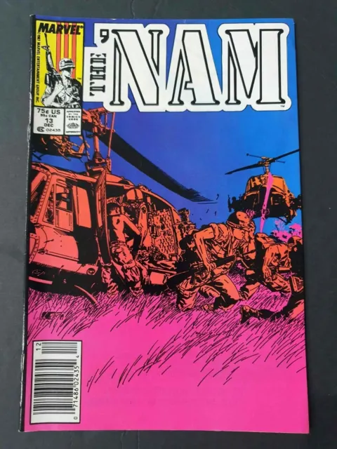 Nam #13  Marvel Comics 1987 Vf Newsstand