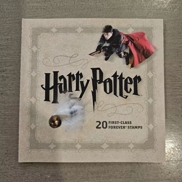 Harry Potter 2013 Collectible 20 First-Class USPS Forever Stamps Booklet VGC