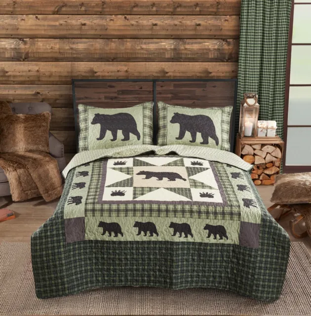 Virah Bella - Bear Star - Lightweight Reversible Quilt Set