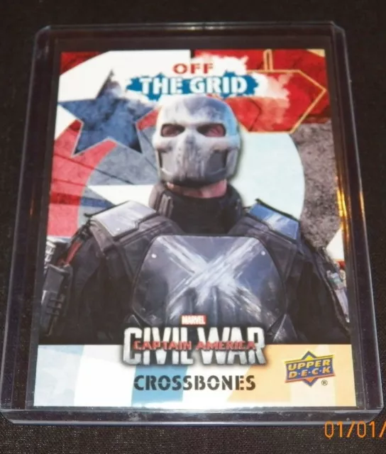 Marvel Captain America Civil War Insert Card Off The Grid OGB1 Crossbones