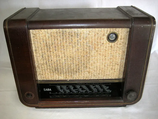 origine Radio a tubi SABA tipo Villingen W anni '50, ben conservata, per revisione