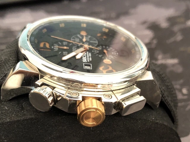 Montre Homme Sector No Limits Expander - Étanche 100m - Boîtier Noir Acier - Cadran Noir - Boîte Origine