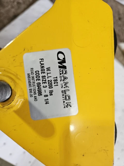 CM Beam Trolley's Roller Trolley Overhead I-Beam Camlock